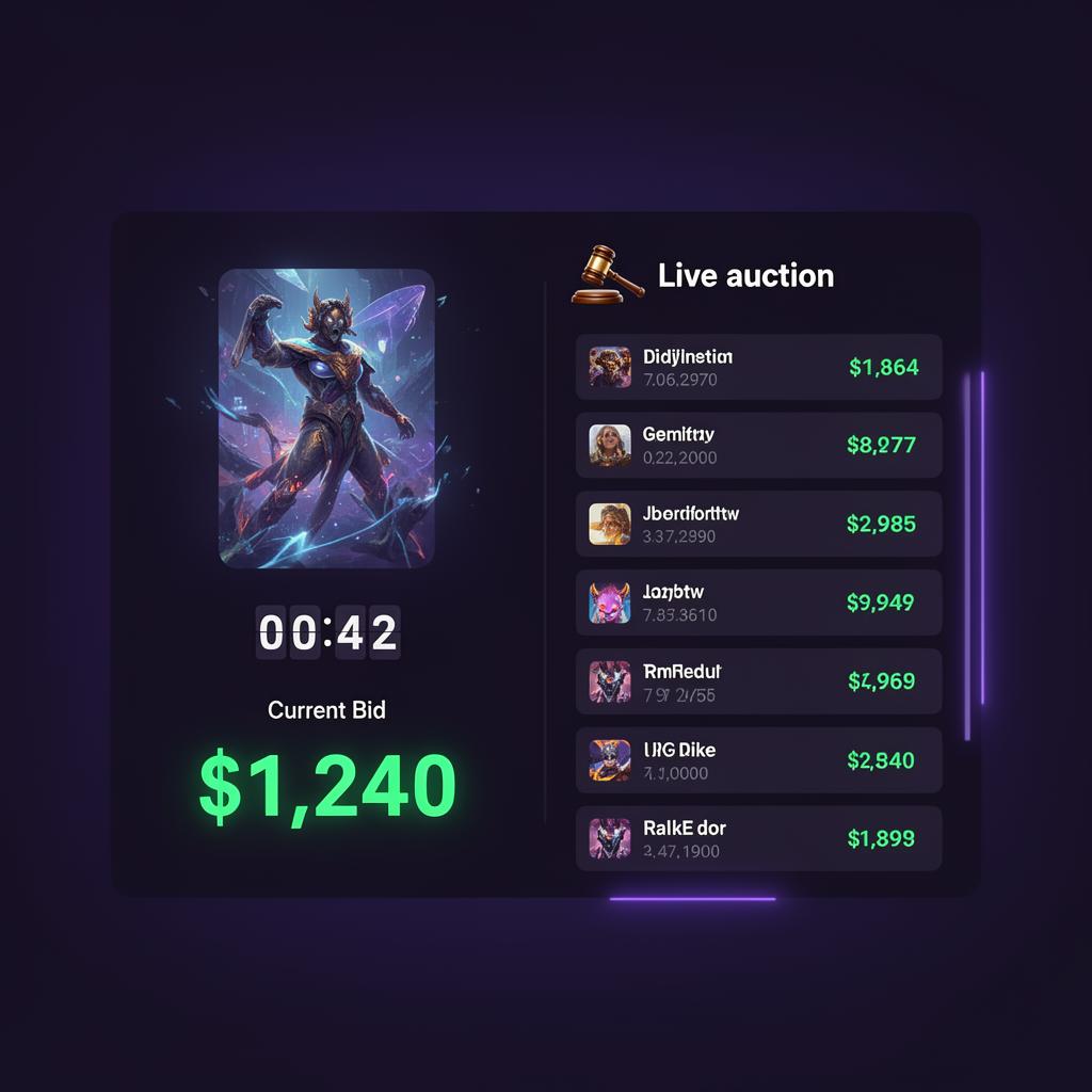 Live auctions